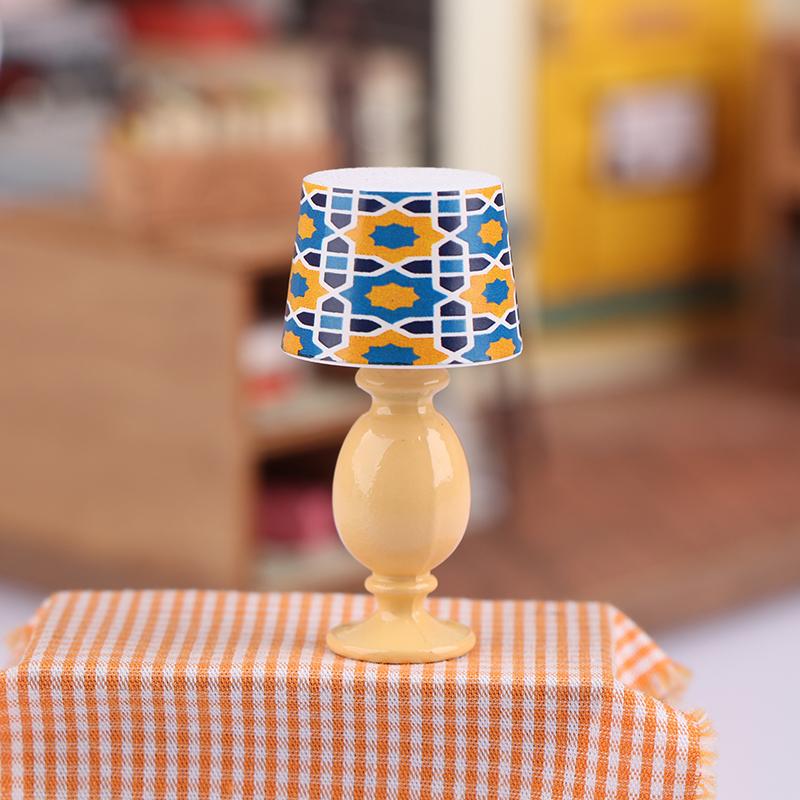 1:12 миниатюрных настольных ламп для кукольного домика, модель для изучения, мебель для кукольного домика, украшение для микросцены, световое украшение, игрушки для ролевых игр