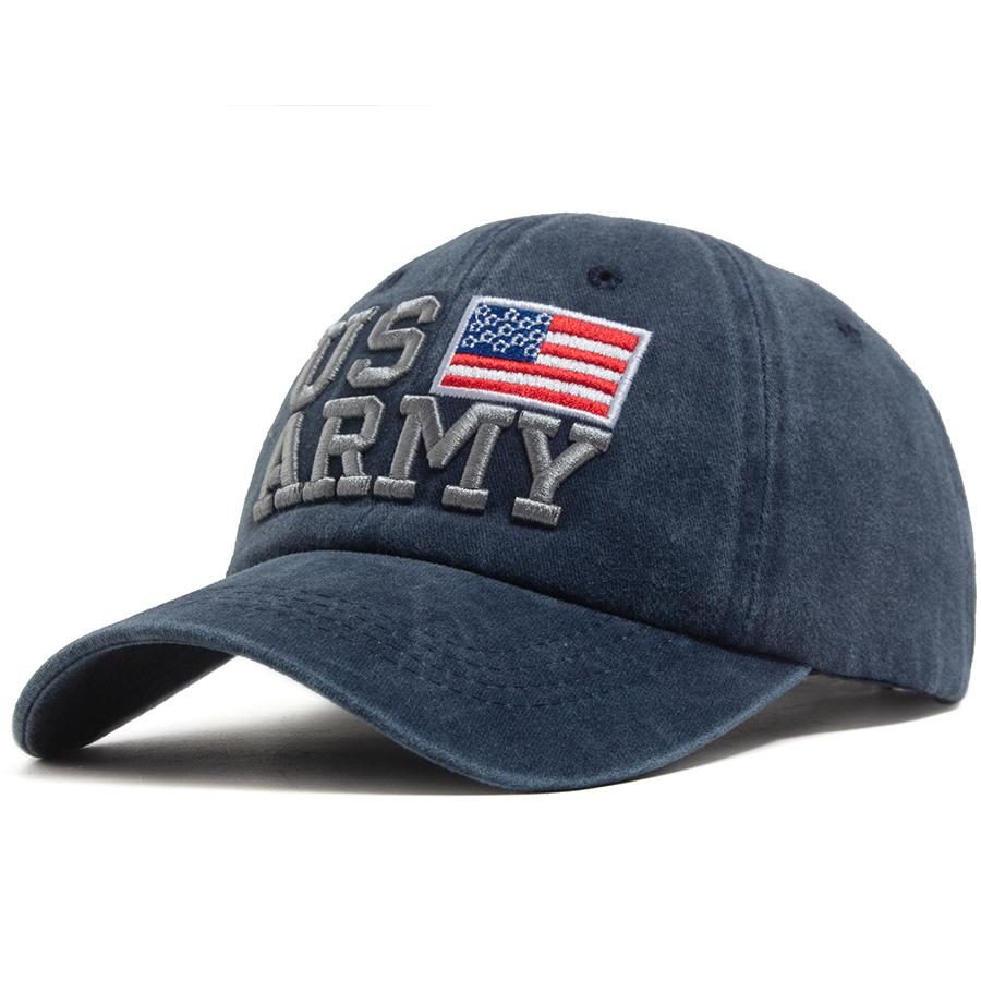 US Flag Embroidery Baseball Caps Vintage Washed Cotton Dad Hat Men Women Soft Top Outdoor Sun Hat Casual Patriotic Adjustable