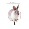 Rabbit Animal Statue Stake Decorative Garden Stake for Porch Path Garden