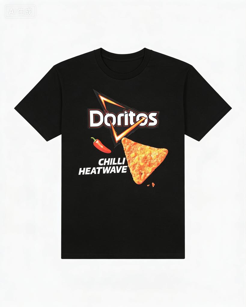 Летняя футболка из чистого хлопка Doritos Chili Heat Wave 2026 для мужчин и женщин - Удобная, дышащая, высококачественная, Ins Y2k - ...
