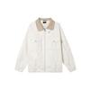 Renegade Solid Color Collar Casual Zip-Up Long Sleeve Jacket Women Jacket Sail-White FN5675-133