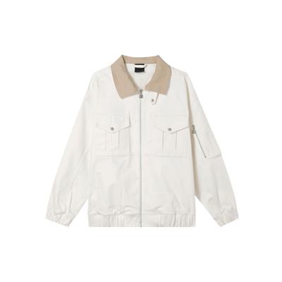 Renegade однотонный воротник повседневная куртка на молнии с длинными рукавами женская куртка парусно-белая FN5675-133