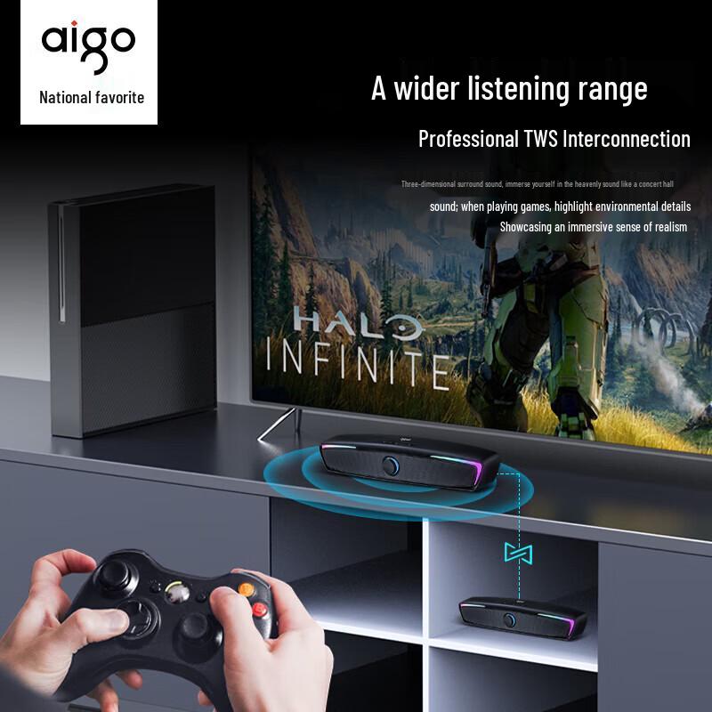 Портативная Bluetooth-колонка aigo T199, штекер CN (адаптер в комплекте)