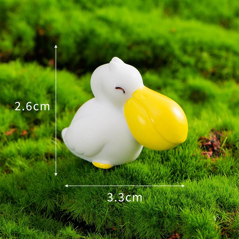 Мох Микроландшафт Украшение Мультфильм Милая Птица Утконос Фламинго Орел Животное Украшение Садовое Украшение