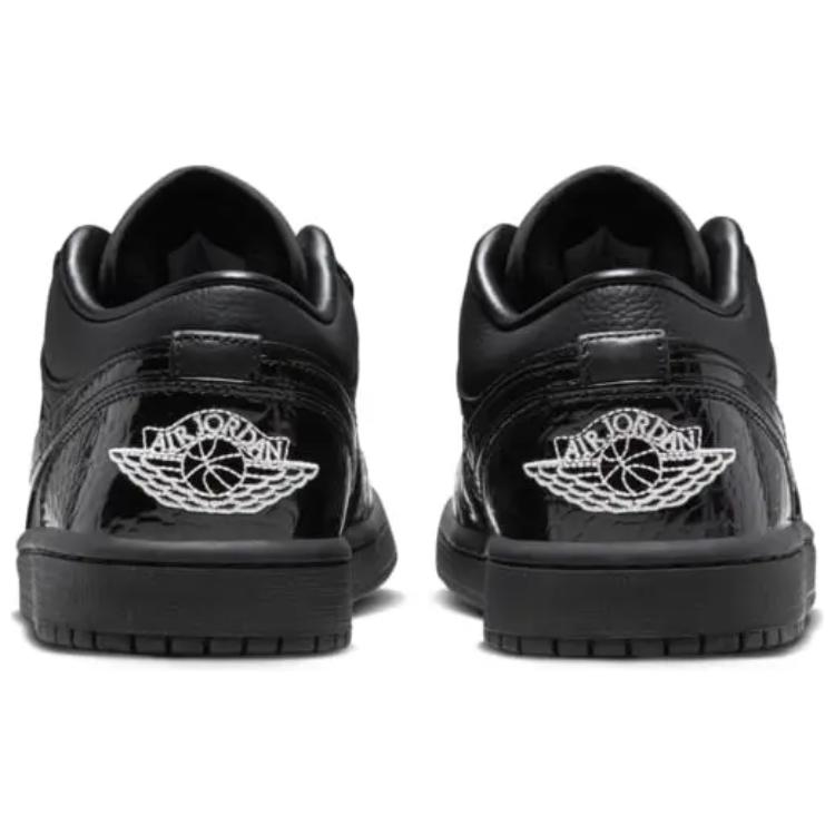 Jordan 1 Низкий Patent Elephant Черный Женский HJ7743-010