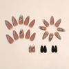 Pointed Head False Nail Wearable Manicure Nail Tips Waterproof Almond Fake Nails  Women