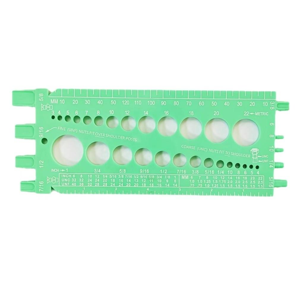 Имперский стандартный калибр гаек Метрический размер Резьбомер Измерительный инструмент Идентификация болтов и винтов