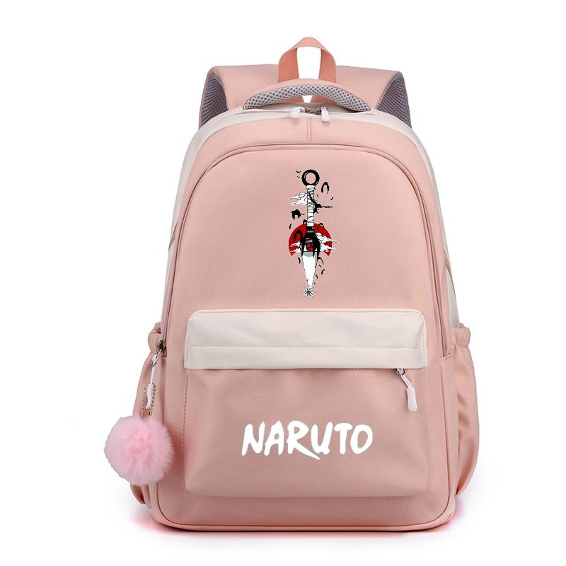 Аниме Наруто, нейлоновый милый мягкий рюкзак, школьная сумка для девочек-подростков, повседневная сумка для книг, мужская и женская дорожная сумка для отдыха
