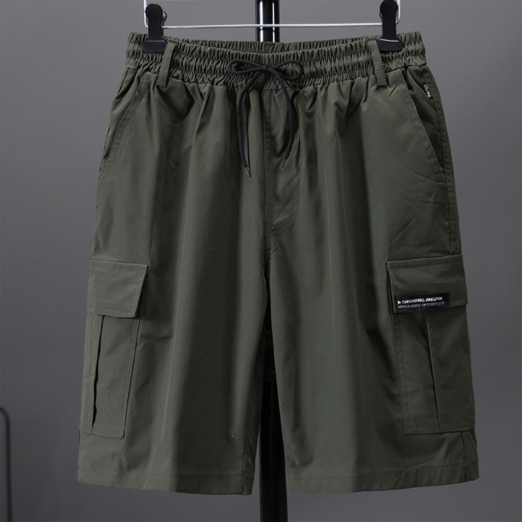 Мужские летние большие повседневные свободные спортивные брюки пляжные шорты
