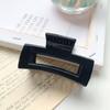 Hair Bathing Clips Solid Color Rectangle Plastic Hair Grab Grab Clips Ponytail Holder Hair Claws
