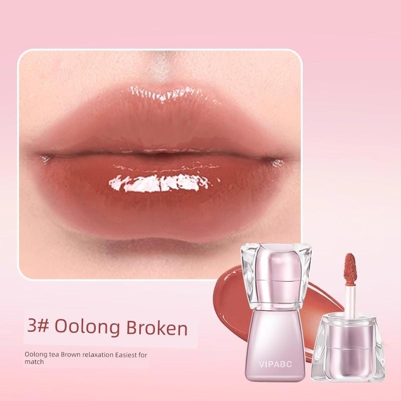 Mirror-Like Water-Gloss Lip Glaze, Non-Fading, Non-Stick, Moisturizing, Nude Lipstick for Students, Genuine Official Flagship Store