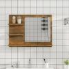VidaXL Bathroom Mirror Smoked Oak 60x10.5x45 Cm Engineered Wood 815660