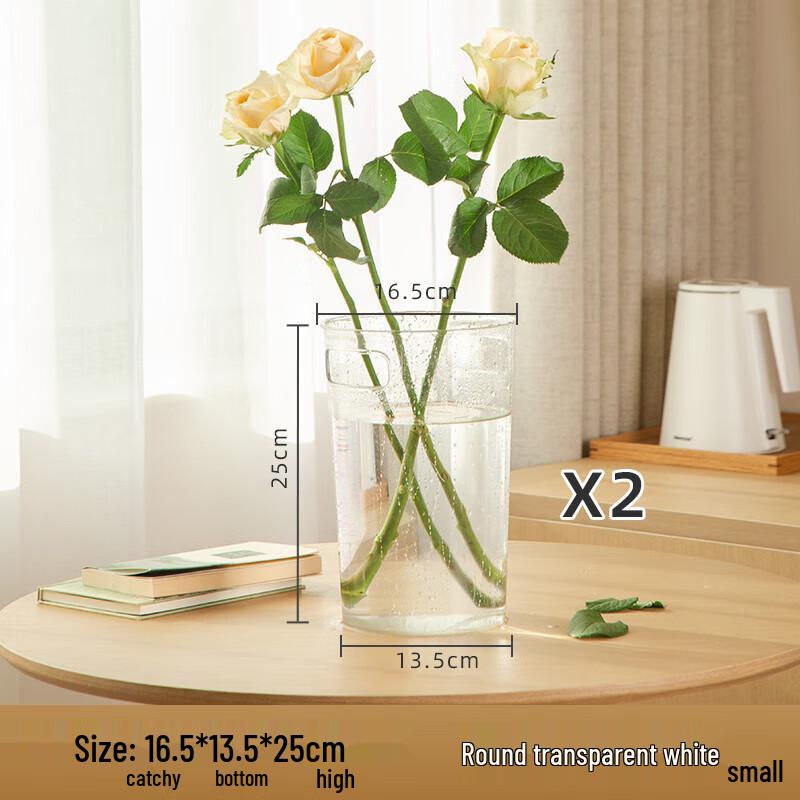 Transparent Acrylic Floral Vase & Flower Awakening Bucket