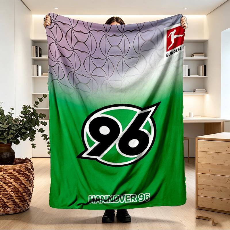 Hannover 96 Football Print Blanket - Soft & Comfortable, for Bedroom, Travel, Sofa, Home Decoration - Birthday Christmas Gift for Friend