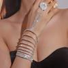 Townka Rhinestone Bracelet: Elegant Multilayer Design for Women, Perfect for Latin, Ballroom, or Belly Dance.