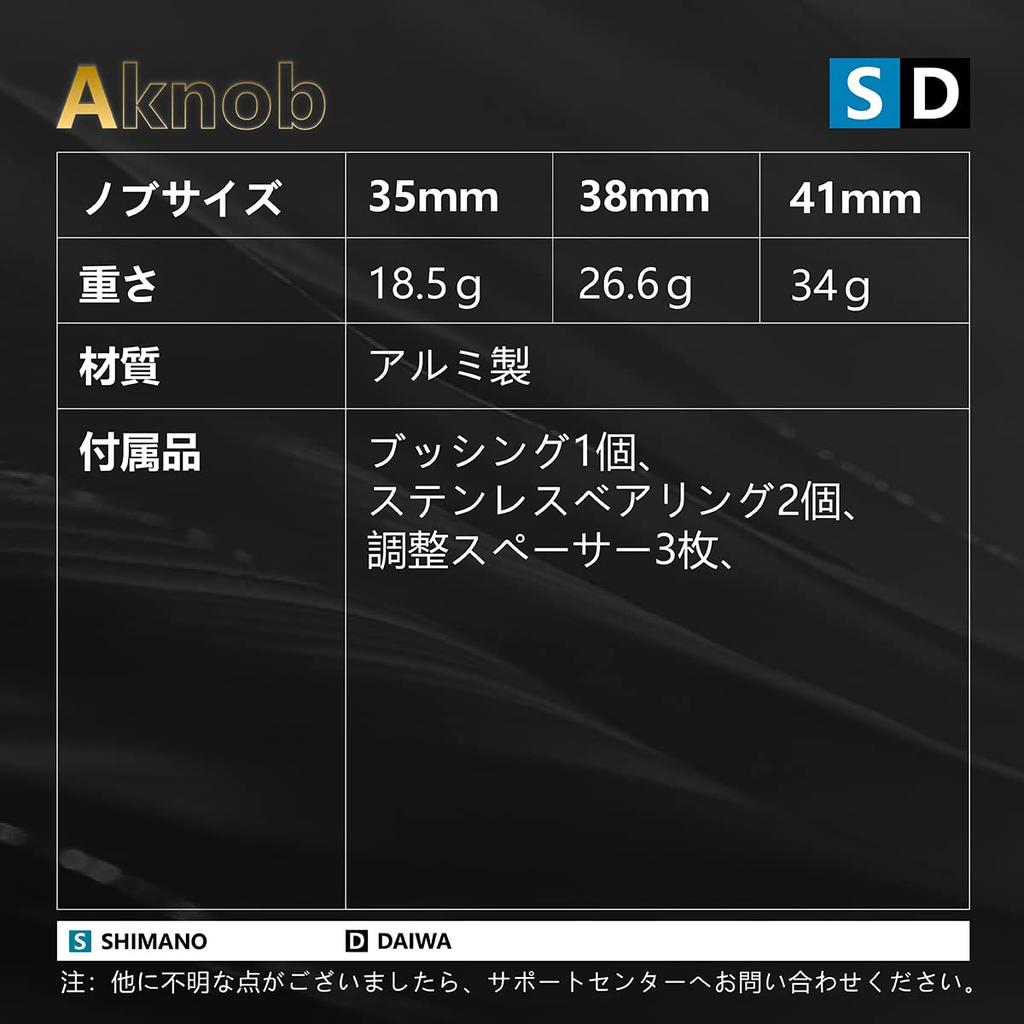 Gomexus 35mm Power Reel Handle Knob for Daiwa Type S Shimano Type 16 Certate 3012H 17 Sahara 4000XG Aluminum A,