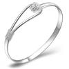Adjustable Silver Color Flower Charm Bracelet &Bangle For Women Fashion Elegant Wedding Party Jewelry Sl212