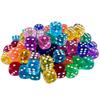 Transaprent D6 Dice 14mm 10pcs/set Acrylic ,6 Sided Gambling Casino Small Dice for Sale