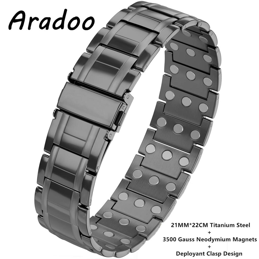 Premium Pure Copper Bracelet for Men with Deployant Clasp Design Wristband Jewelry Gifts