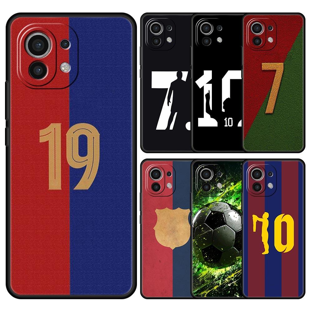Чехол для телефона для Xiaomi Mi 15 14 13 12 11 Lite 14T 13T 12T 11T Pro Poco X7 X6 X5 X3 Pro F6 F5 F4 Чехол Футбольный Номер