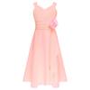Chiffon Sleeveless Flower Girl Dress Kids Junior Bridesmaid Wedding Party Gown Formal Dresses