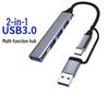 USB-C концентратор на 3 порта USB 3.0 для телефона и компьютера: Подключите мышь, клавиатуру и кард-ридер