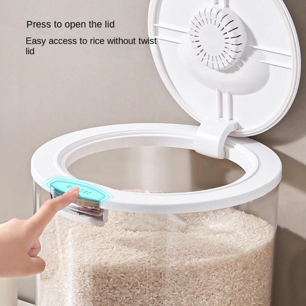 Ведро для риса 5/10 кг, Защищенный от насекомых контейнер для хранения зерна, Новая банка для хранения риса, Кухонная утварь