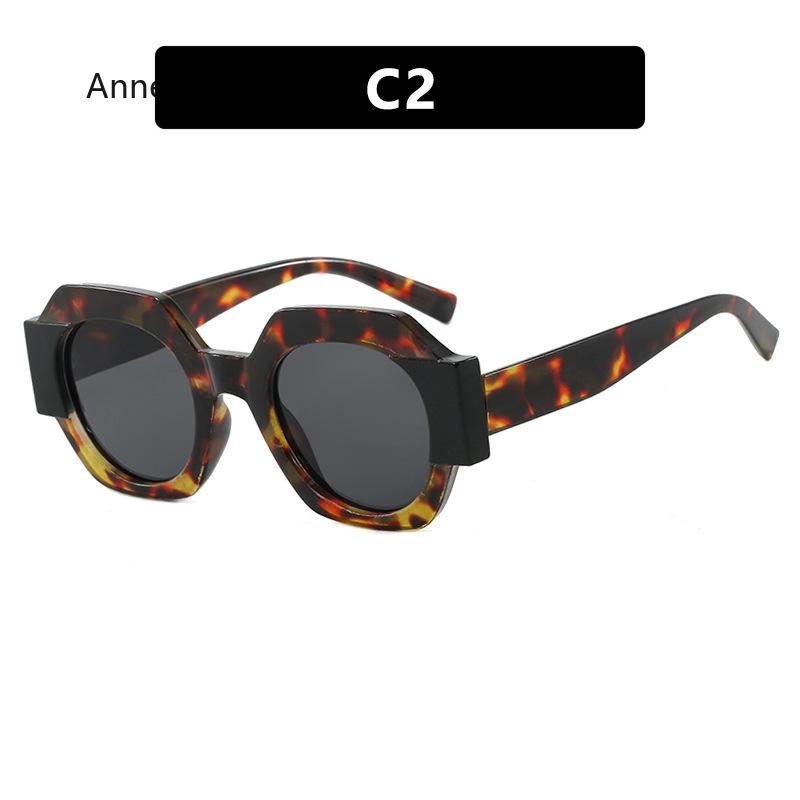 New Fashion Square Sunglasses Woman Vintage Shades Design Vintage Polygon Sun Glasses Female Tourism Glasses Lady Oculos