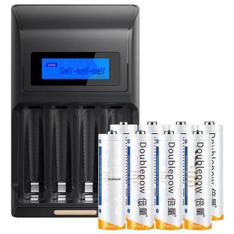 Комплект из 2 аккумуляторных батарей 5-го поколения 1,2 В с интеллектуальной подсветкой, 3300 мАч, для микрофонов