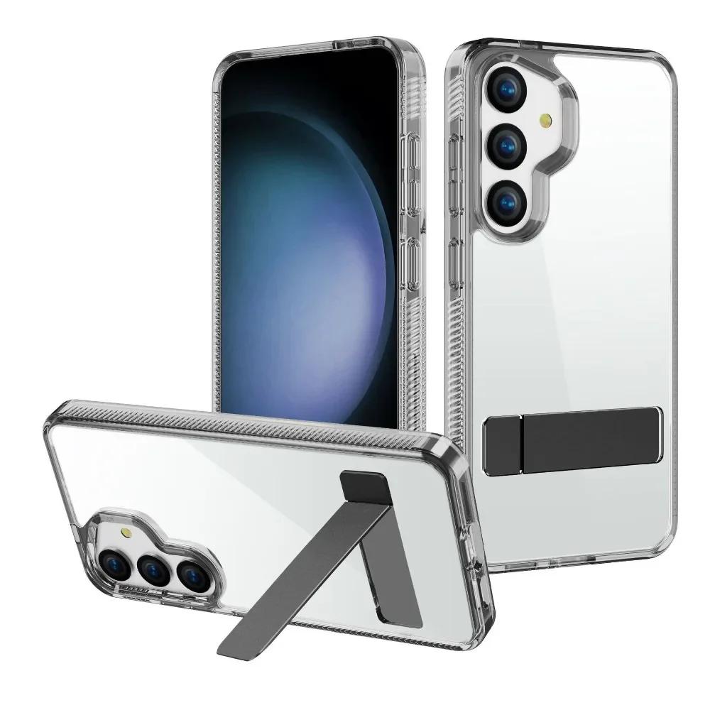 Прозрачный невидимый чехол-кронштейн для телефона Samsung Galaxy S25 S24 Ultra S25 S24 S23 Plus S25 + держатель защитный прозрачный чехол