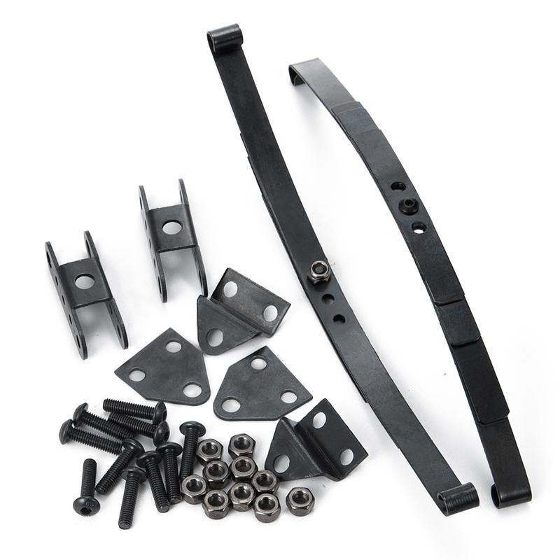 AXSPEED Black Hard Leaf Spring Suspension Stainless Steel Bar for D90 1/10 RC Crawler Car Truck Model Upgrade Parts