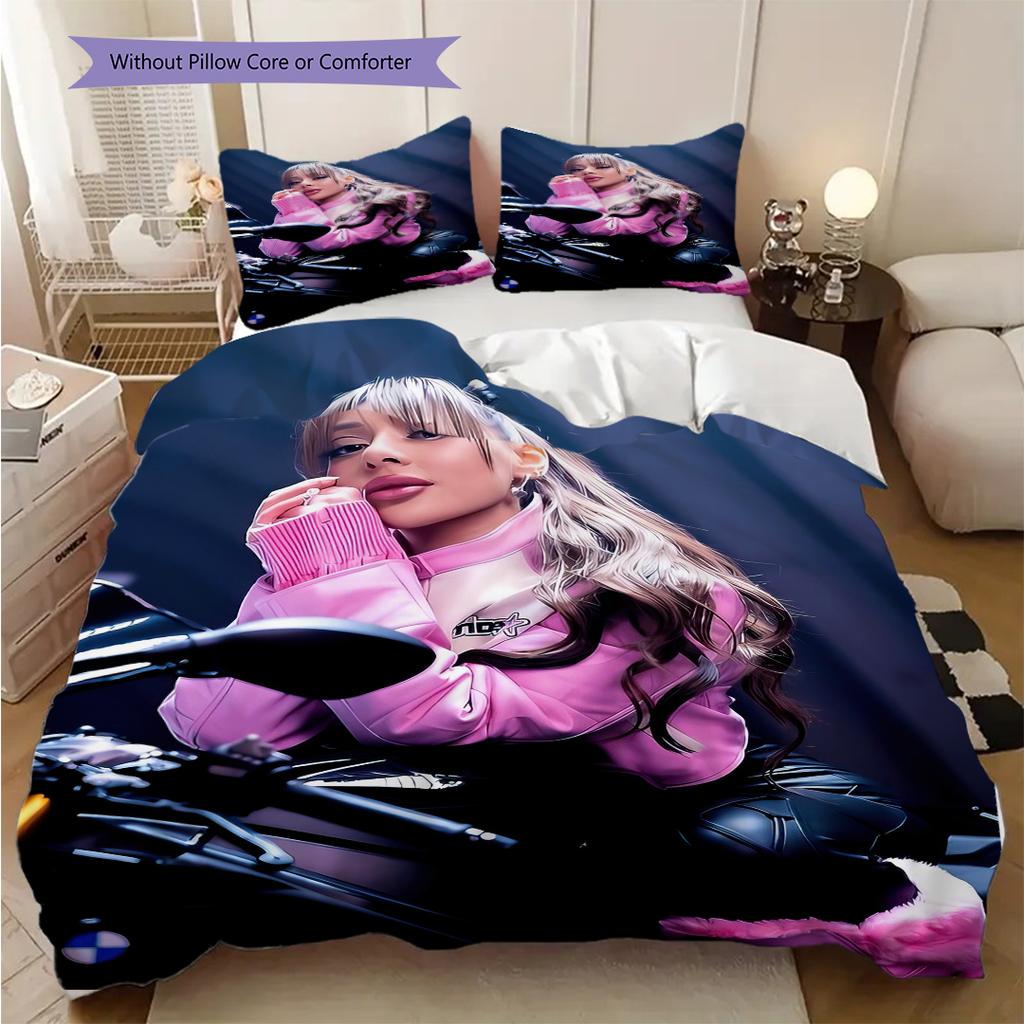Ayliva's album cover bedding, duvet cover, pillowcase, home decoration, birthday gift (1 * duvet cover+2 * pillowcase, coreless)