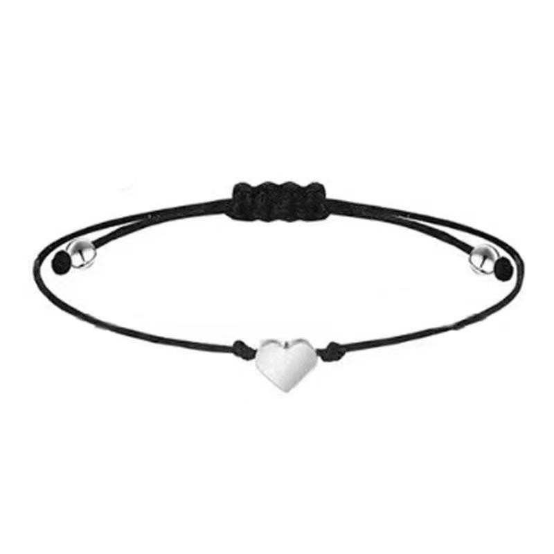 Alloy Sunflower Daisy Wax Rope Friendship Bracelet