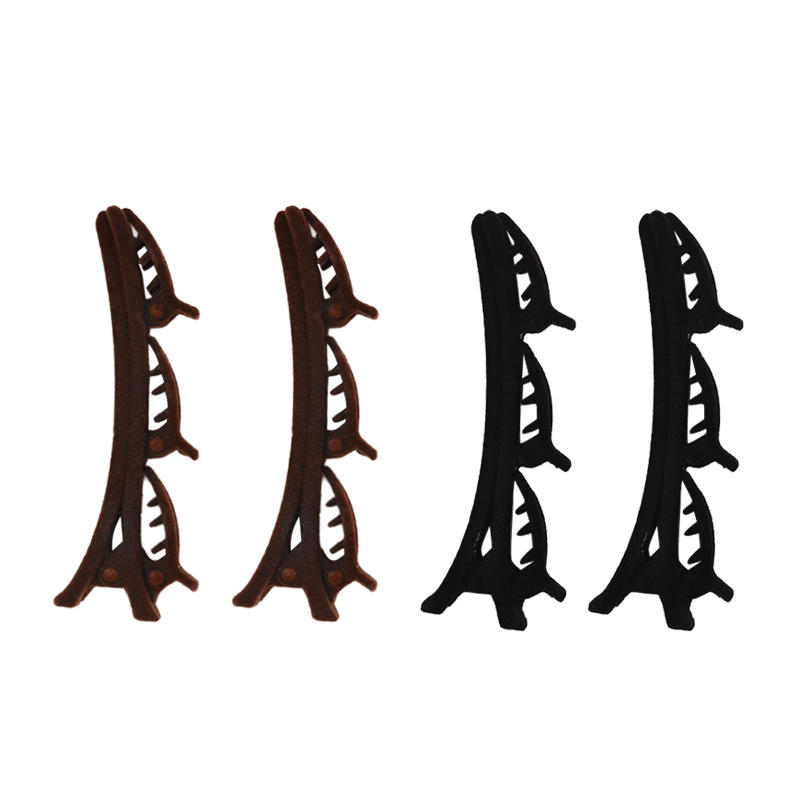 2PCS/3PCS/4PCS Women Elegant Flocking Braided Hair Clip Trendy Forehead Bangs Clip Side Clip Short Hair Duckbill Clip Headdress