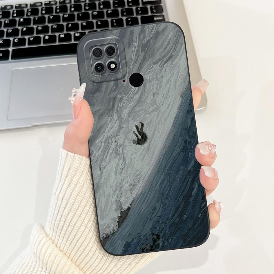 For Xiaomi Poco C40 Case 220333QPG Fashion Daisy Flower Graffiti Soft Silicone Shockproof Back Cover For Poco C40 PocoC40 Bumper