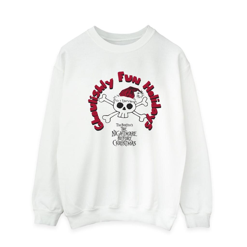 Disney Mens The Nightmare Before Christmas Ghouishly Fun Holidays Sweatshirt
