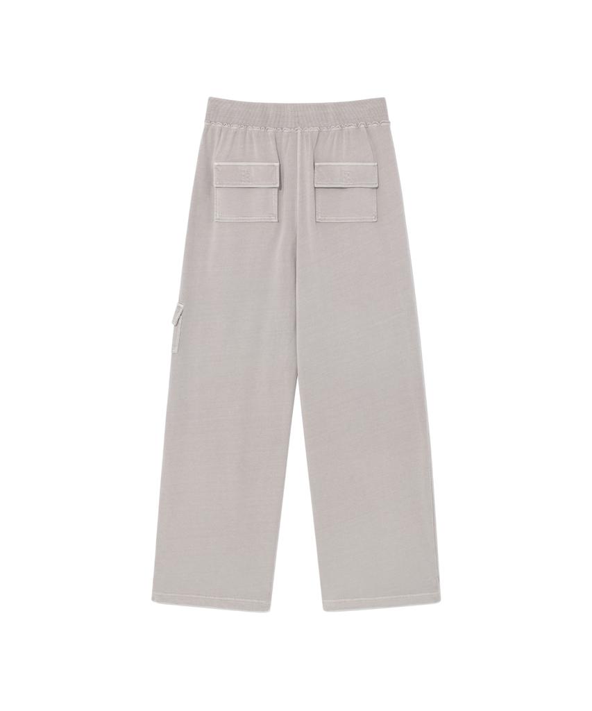THE COLDEST MOMENT Tcm Pigment Multi Cargo Sweat Pants (Light Gray)