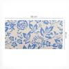 Tabletop Protective Mat with a Fashionable Vintage Floral Print 90x45 cm