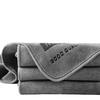 Premium Gray Microfiber Car Wash Towel - Lint-Free, Interior Cleaner
