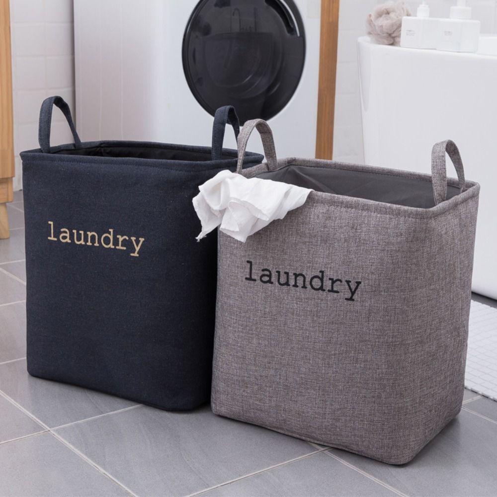 Thick Dirty Clothes Storage Basket Foldable Laundry Basket Portable Toys Organizer Living Room