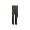 Pure Color Logo Print Elastic Waist Joggers Men Bottoms Dark-Olive-Green IB2767