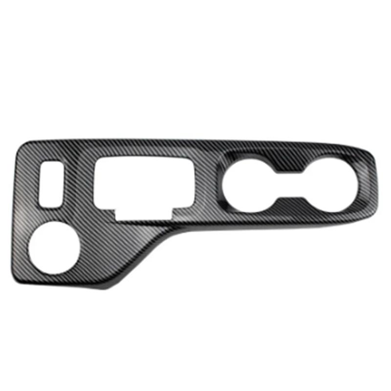 Car Carbon Fiber Center Console Water Cup Holder Decoration Cover Trim Stickers Parts For Ford Ranger 2023+