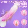 3 Push In Modes 10 Vibration Modes with Heated Vibration Dildo Vibrator Remote Control Dildo Vibrator, G-Spot Stimulation Female Sex Toys