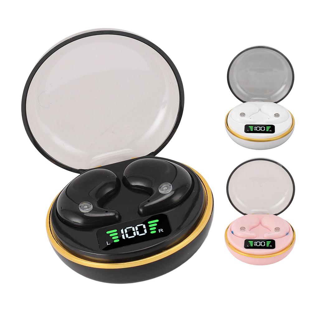 Bluetooth Earbuds with Digital Display Charging Case Stereo Wireless Earphones for Sleep Work Music 