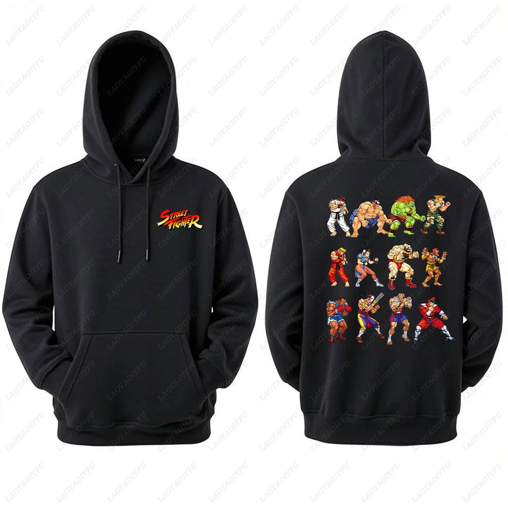 2025 Ryu Street Fighter Essential Hoodie Men's Sweatshirt Crazy Long Sleeve Autumn Loose Hipster Ropa Hombre Clothes Man Hoodie