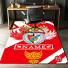 Custom Name S.L. Benfica Printed Carpet,Rug for Office Chair Living Room Bedroom Kitchen Room Decor Gifts.