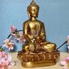 Buddha Statue Showpiece Idol Home Decor Items for Living Room and Gifts (Golden) Latest