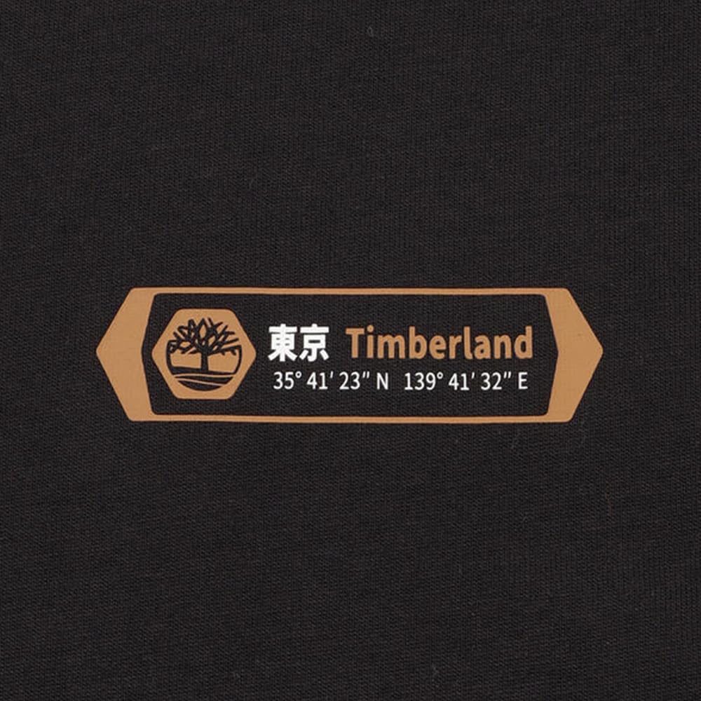 Timberland Short Sleeve TOKYO CITY T-Shirt, Unisex, Black, Size XS (TB0A5VM30011)