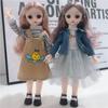 30CM Mini Movable Jointed Doll Girls Toy 3D Big Eyes BJD Princess Full Outfits Dresses  Collection Childrens Doll Gift