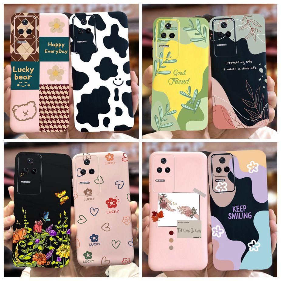 Чехол для Xiaomi Poco F4 Цветной Художественный Узор Задняя Крышка Для Xiaomi Poco F4 GT PocoF4 Чехол для Телефона 6.67'' Мягкий Силикон Fundas Capa